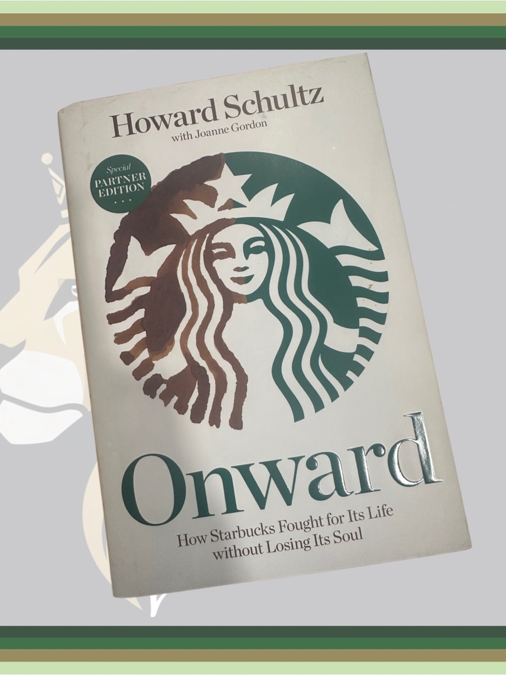 Howard Schultz 'Onward' Hardcover Book - White and Green